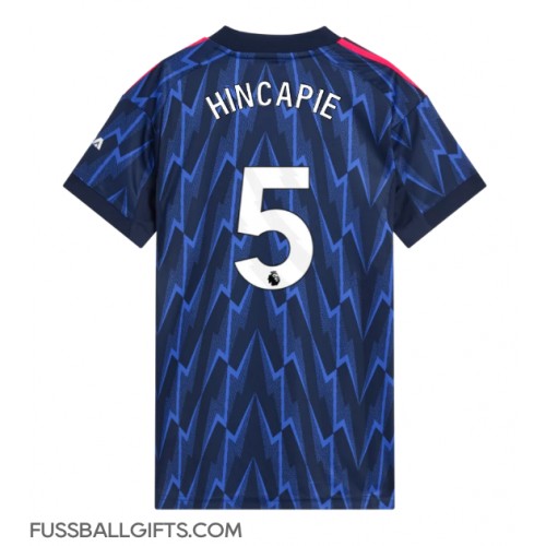 Arsenal Piero Hincapie #5 Fußballbekleidung Auswärtstrikot Damen 2025-26 Kurzarm